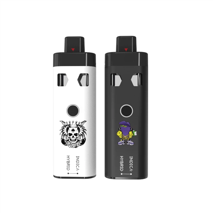 CBD Device Vape Dual Chamber Dual Flavors Vaping With Type-C Charger For 2ml Delta 8 THC Thick Oil