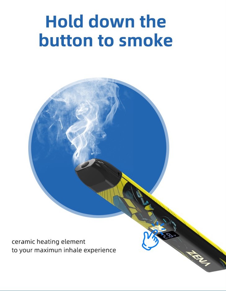 Flat 0.5/1 Ml Disposable Vape Pen Ceramic Coil D8 D9 Vape Pen