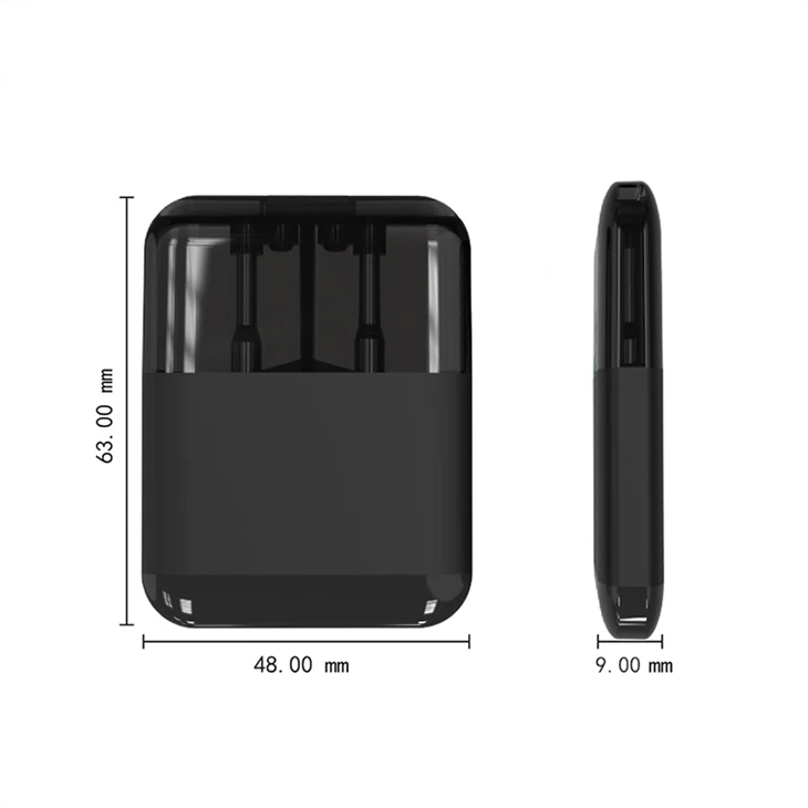 מכשיר LA CBD סיטונאי 2 מ"ל+2 מ"ל Slim Vape עט חד פעמי Dual Chamber Vape
