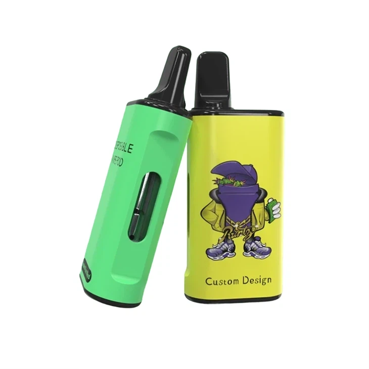מכשיר חדש לחמם מראש 2G / 3G CBD חד פעמי תיבת מוד מתכווננת מכשיר Vape מתכוונן